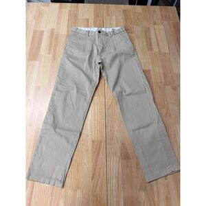 H&M Workwear Men's Regular Fit Pleated Chinos Beige Khaki Pants Size 30